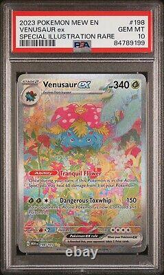 2023 Pokemon 151 Scarlet & Violet Venusaur ex SIR 198/165 PSA 10 Gem Mint