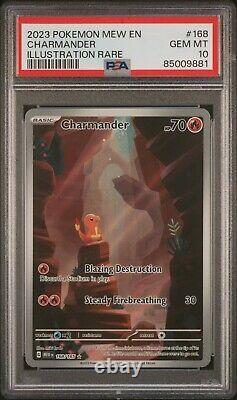 Charmander 168/165 PSA 10 Scarlet & Violet 151 Pokémon TCG