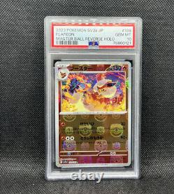 Flareon 136/165 Masterball PSA 10 Pokemon 151 Japanese Scarlet & Violet Sv2a