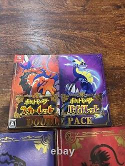 Japanese Pokemon Scarlet and Violet Double Pack Nintendo Switch Brand New Game