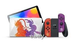 NEW Nintendo Switch OLED Pokemon Scarlet Violet Edition + Booster Pack Bundle