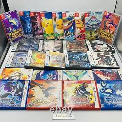 Nintendo Switch 3DS DS Pokemon Video Games Series 26 Type Japanese Ver. WithCase