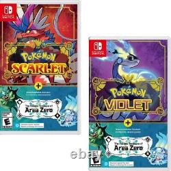 Pokemon Scarlet & Violet + The Hidden Treasure of Area Zero DLC Bundle Switch