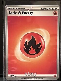 Pokémon TCG Basic Fire Energy Scarlet & Violet Base Set 002 RARE DOT ERROR