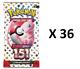 Pokemon Tcg Scarlet & Violet 151 Lot Of 36 Sealed Booster Packs Of Pokemon Cards