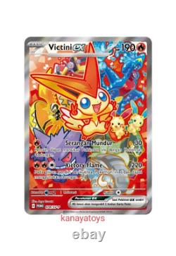 Pokemon Victini EX SAR & SR Set 077 078/SV-P Tournament Winner PROMO Indonesia