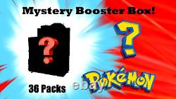 Boîte Mystère Personnalisée de Boosters Pokemon TCG Scellée en Usine 36 Paquets Neufs de la Marque