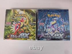Boîte de booster Pokemon Card Scarlet & Violet Scarlet ex & Violet ex sv1S sv1V Japon