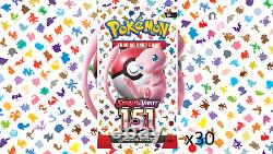 Collection de cartes à jouer Pokémon TCG Scarlet And Violet 151 paquets booster en vrac, scellés en usine, tout neuf