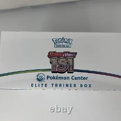 Écarlate et Violet 151 Pokémon Center Exclusive Elite Trainer Box Les deux boîtes sont neuves