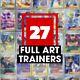 Lot De 27 Entraîneurs En Art Complet (Épée Et Bouclier + Écarlate Et Violet) Pokémon Jcc Tb