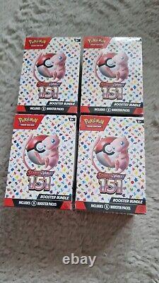 Paquet de boosters Pokémon TCG Scarlet & Violet-151 (6 boosters) x 4 boîtes