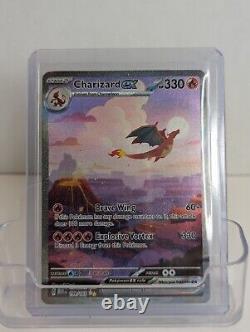 Pokémon Dracaufeu EX 199/165 Rouge & Violet 151 Rare en Art Complet