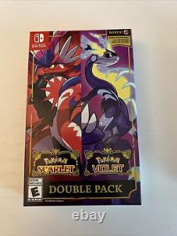 Pokémon Écarlate et Pokémon Violet - Double Pack (Nintendo Switch, 2022) Scellé