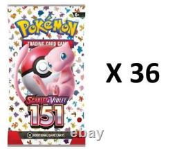 Pokémon TCG Scarlet & Violet 151 Lot de 36 Boosters scellés de cartes Pokémon